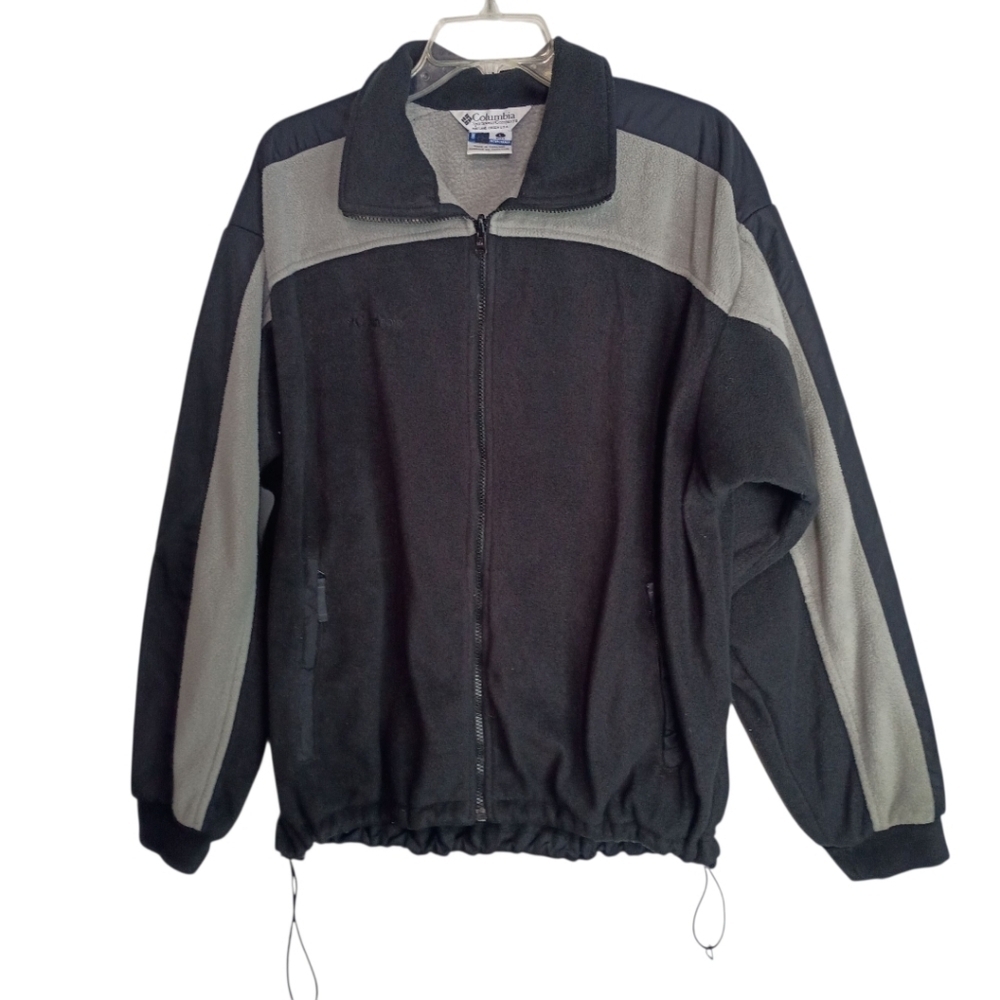 Columbia = Men's Black and Gray Jacket- Size :Large
